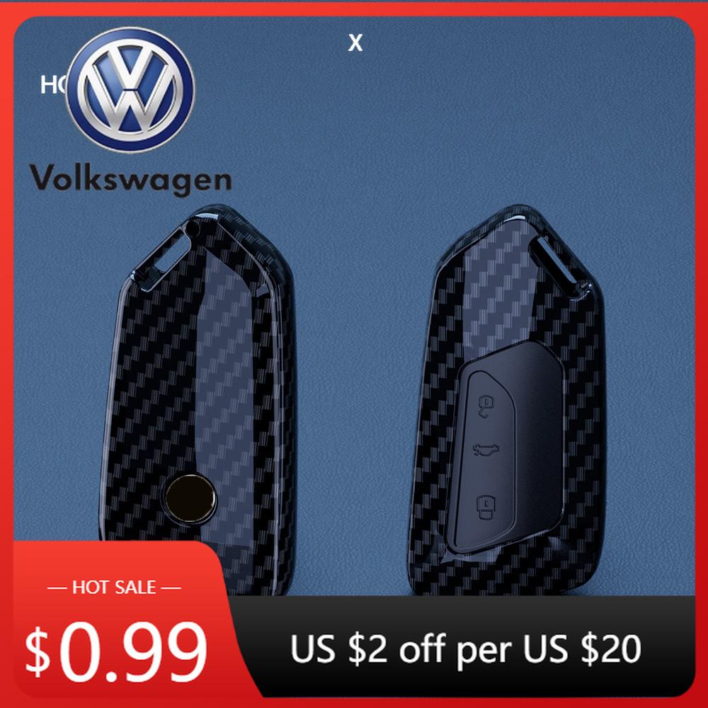 OPQ1 2026 Горячий ABS Углеродный Чехол для Ключей VOLKSWAGEN Для VW Golf 8 ID4 Cupra Formentor Tarraco Mk7 Gti Mk8 Skoda Octavia 4 Seat Leon Mk4 Keyc