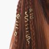 3pcs Metal Cuff Clips Viking Beads Celtic Knot Dreadlock Beads Hair Braid Rings  for Women Girls