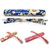 Ladies Spring Hinged Flower Printing Resin Reading Glasses