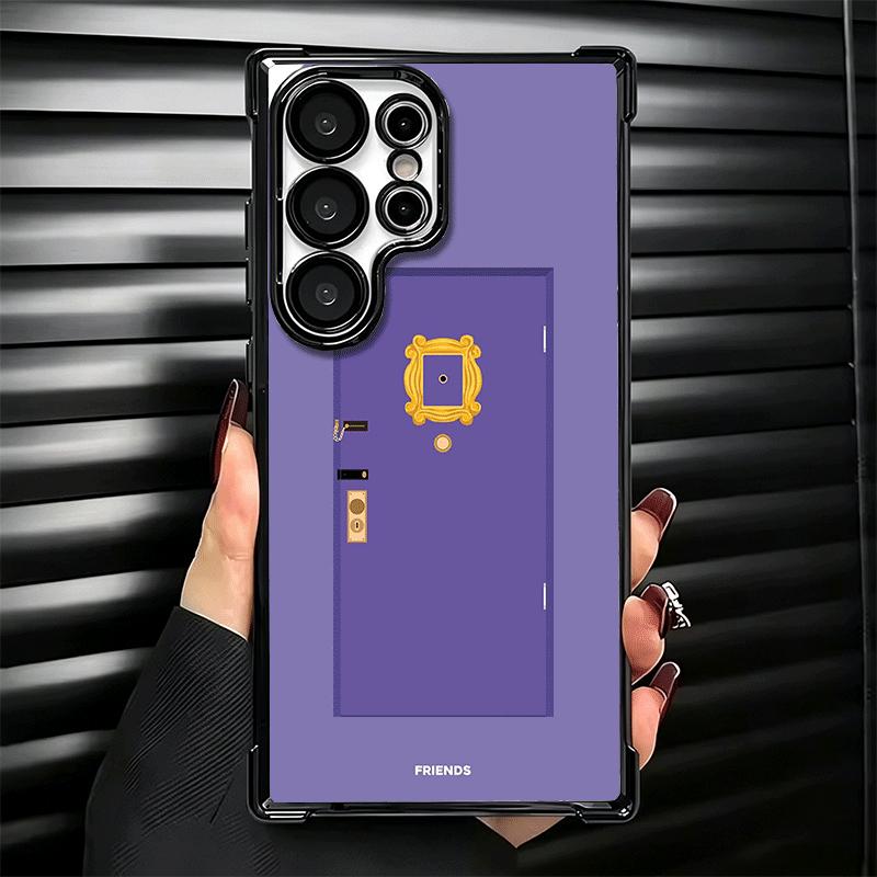 Friends Tv Show Theme Plating Phone Case For Samsung Galaxy S24 S25 FE S26 Edge S23 Ultra S22 S21 Plus S20 Anti-Fall Airabag Cov