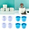 Candles Holder Resin Mold,Cement Gypsum Flower Pot Silicone Molds Epoxy Resin Casting Molds for DIY Jewelry Storage Box
