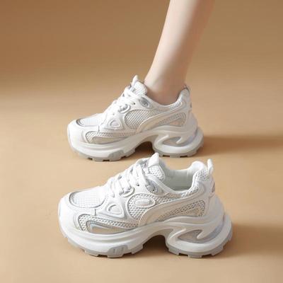 Женская обувь весна и лето сетчатая дышащая обувь папы женская платформа модная универсальная повседневная спортивная обувь женская