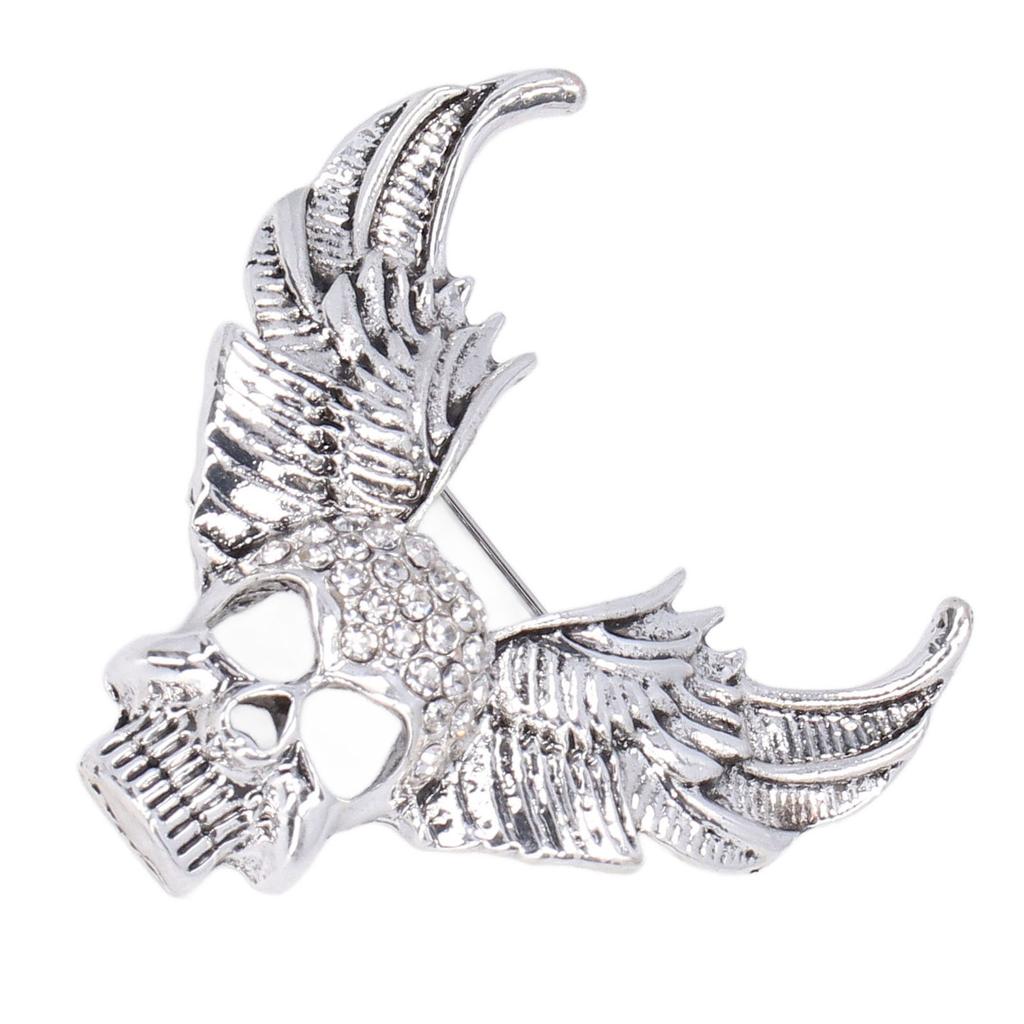Drill Skull Brooch Sparkling Crystals Fashion Personality Brooch Accessories for Suit CoatAncient