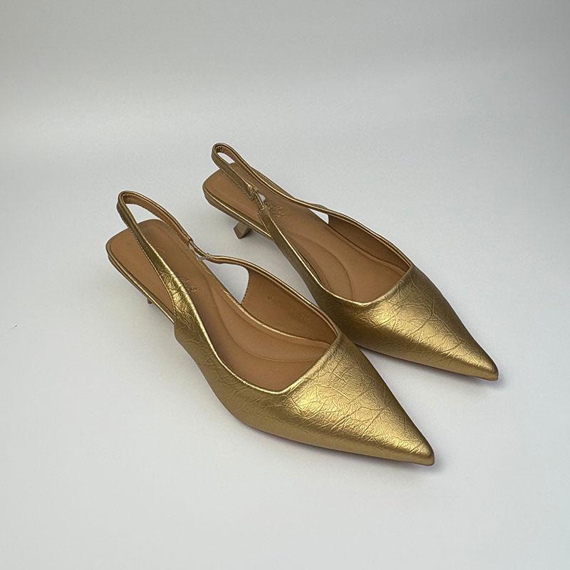 Мода Мода Шелковые Женские Туфли-Босоножки на Среднем Каблуке Женская Обувь с Острым Носком Повседневная Женская Обувь Сандалии на Каблуке 3,5 см Обувь Слипоны Туфли-Лодочки