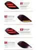 LED Flowing Turn Signal Taillight for 13-16 Mercedes-Benz S-Class W222