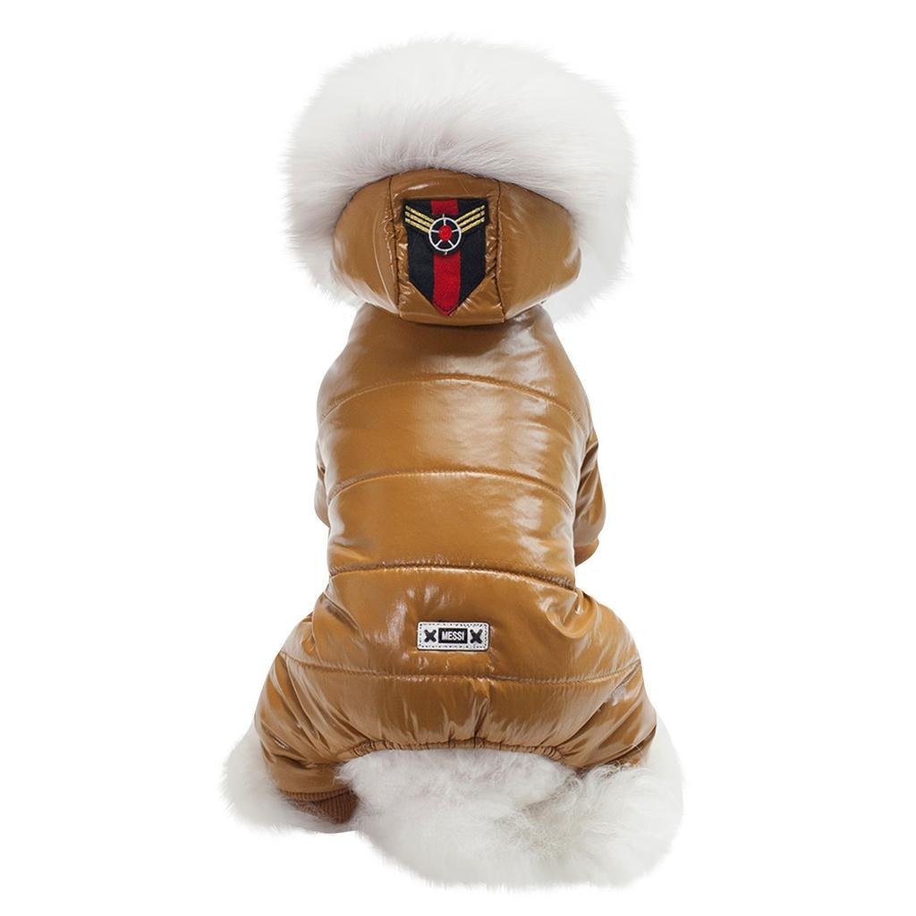 Одежда для домашних животных Одежда для собак Одежда для домашних животных Осеннее и зимнее утолщенное хлопковое пальто на четверых ногах