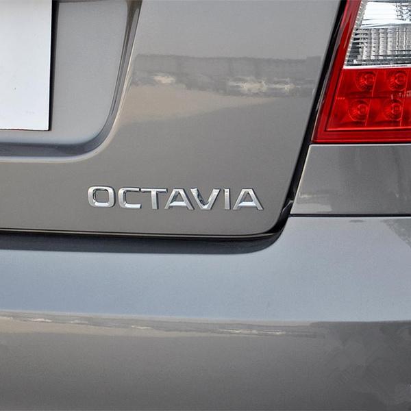 3D металлическая высококачественная наклейка на автомобиль Octavia, стильные буквы, слова, маркировка для заднего багажника, значок, логотип, наклейка, эмблема, автоаксессуары