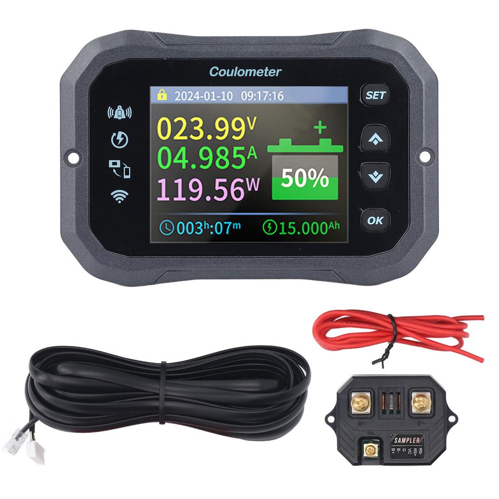 WiFi Battery Monitor 10100V 050A Двунаправленное обнаружение Bluetooth Удаленный мониторинг батареи