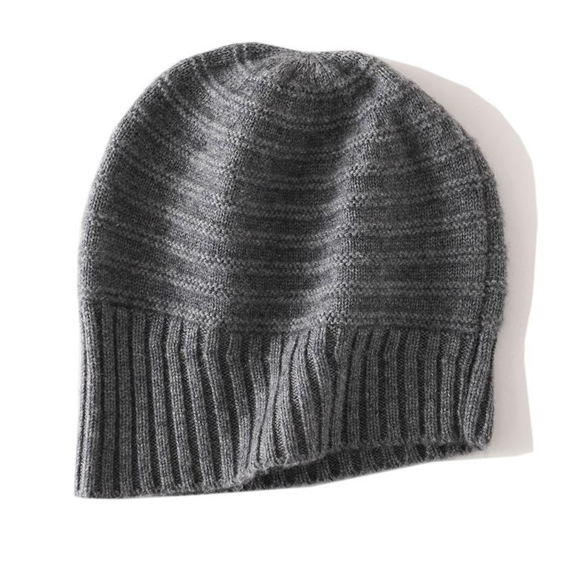 Soft Cashmere Hat Autumn and Winter New Style Women's Fashion Casual Ear Protection Pile Hat Warm Knitted Hat