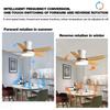 42" 52"  Lamp Frequency Conversion Remote Control Ceiling Fan Light Balcony Fan Ceiling Fan With Light LED Full Spectrum Fan