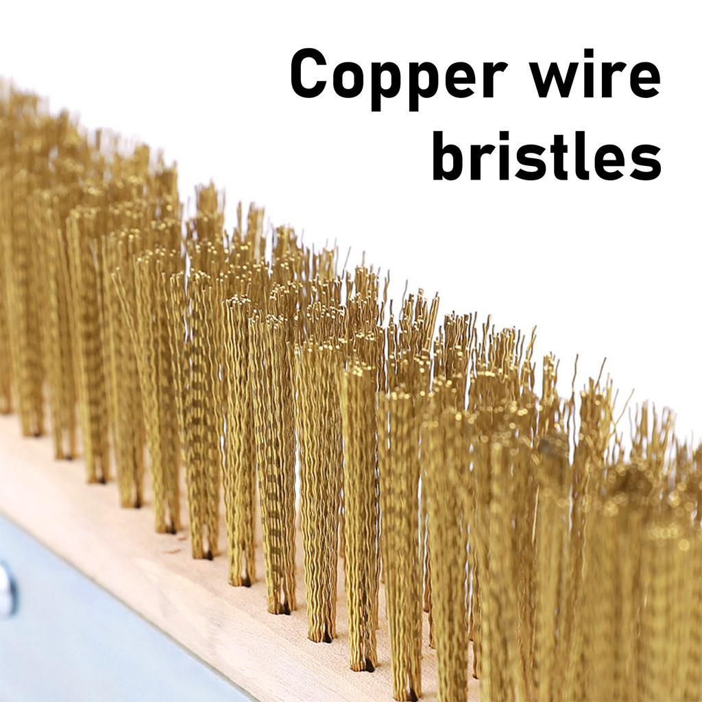 Pizza Oven Cleaning Brush Grill Cleaning Tool with Scraper for Home Kitchen and Commercial Use Long Handle Design