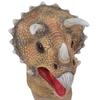 Jurassic Dinosaur Mask Triceratops Latex Halloween Stage Prop Decoration