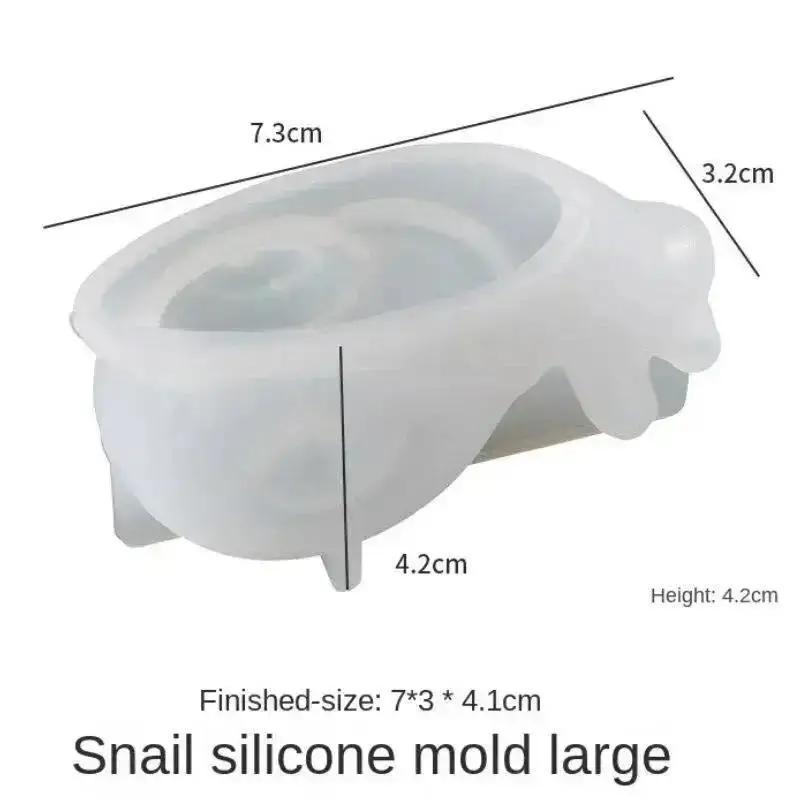 Crystal Epoxy Resin Mold Lovely Snail Animal Mold Silicone Molds Casting Mold Snail Making Plaster Mould For Home Decor Ornament