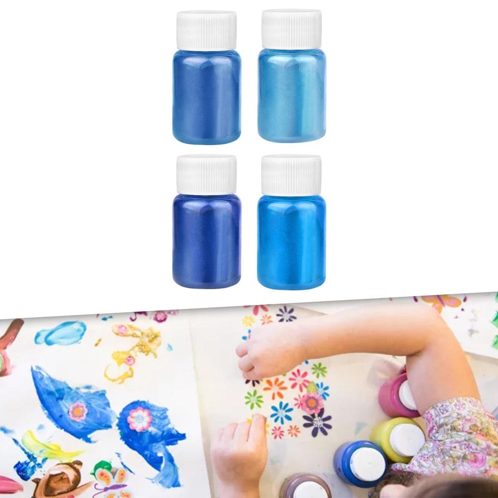 4 шт., слюдяный порошок, пигмент, мерцающий блеск для мыла для ногтей из эпоксидной смолы