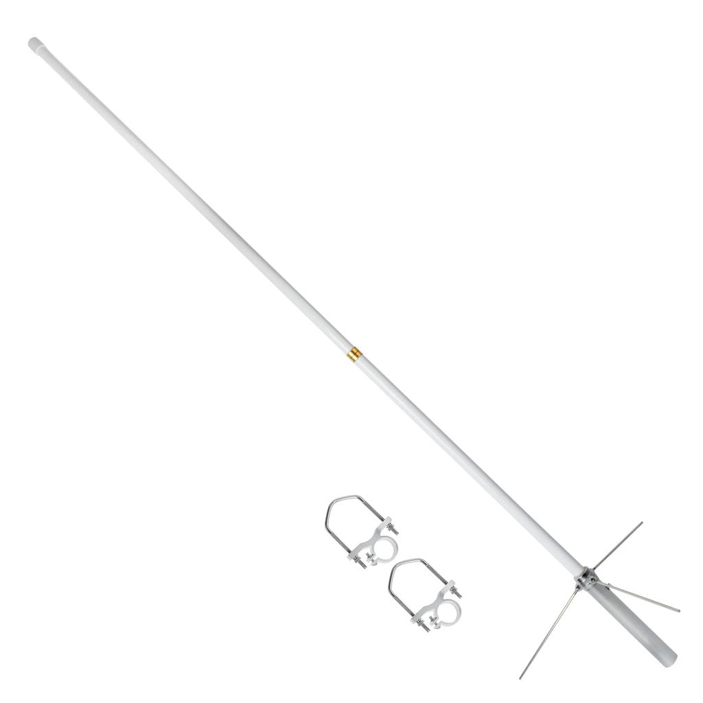 HYSHIKRA Ground Plane Antenna 2 Split Dual Band GP Antenna High Gain Glass Fiber Fixed Station Antenna Repeater Compatible 144/430MHz 1.7M TC-FB17UV