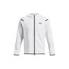 Under Armour Solid Logo Fleece Training Jacket Men Jackets White 1379806-100