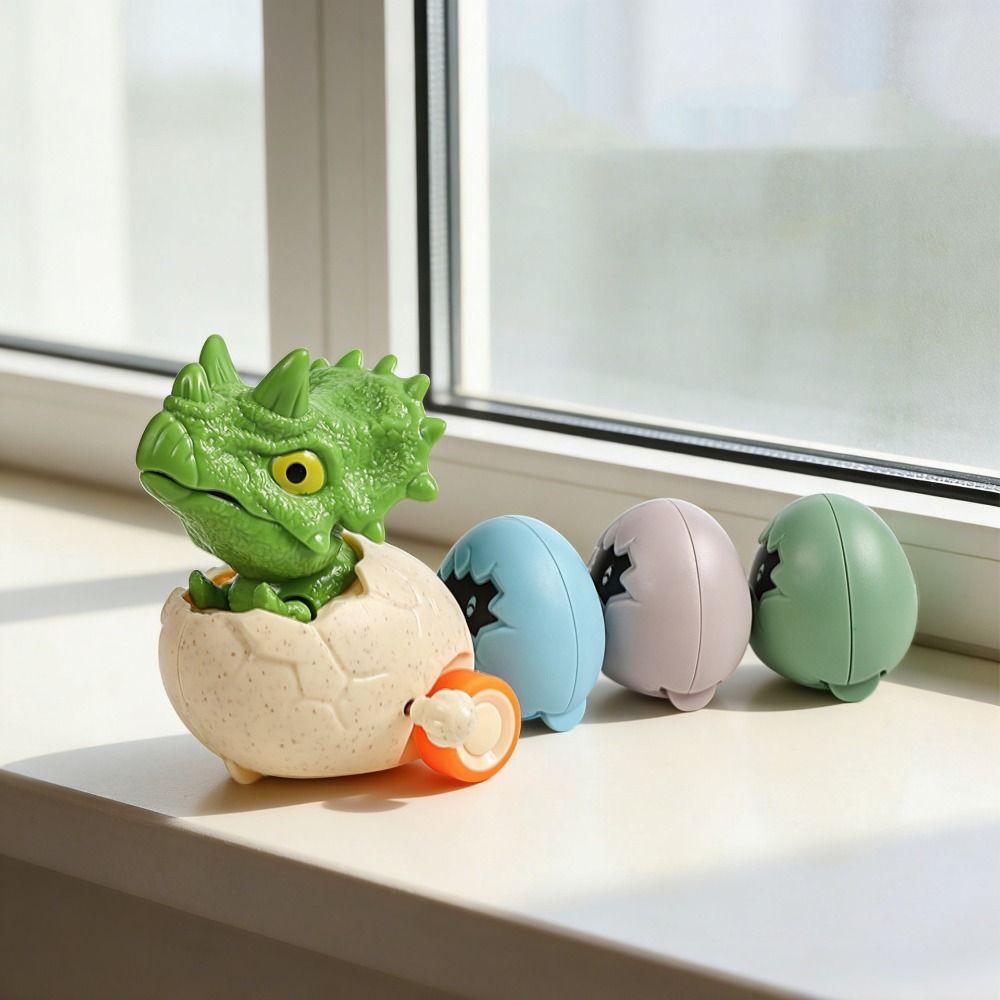 Magnetic Connection Clockwork Dinosaur Toys Simulation Triceratops Egg Shell Toys Funny Fidget Toy