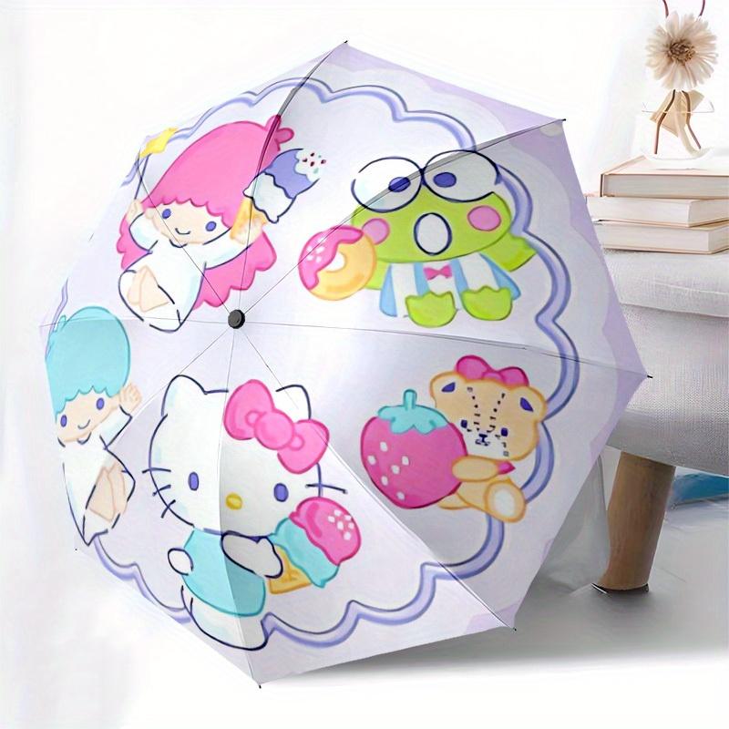 1pc Hello Kitty and Friends Umbrella with Plastic Handle,Suitable for All Seasons Home Travel Outdoor UmbrellaSanlio603