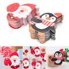48Pcs Lollipop Stick Safe Paper Candy Chocolate Christmas Decoration DIY Xmas Decor Gift Penguins Cake Pops