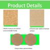 8PCS 3.5”/90mm Cork Coasters, Round Absorbent Drink Coasters for Coffee Table Protection, 0.15" Thick Natural Cork Mat for Hot Cups Home Office Bar