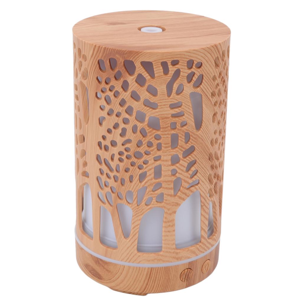 Арома увлажнитель воздуха с дистанционным управлением, диффузор эфирных масел под дерево, увлажнитель с 7 светодиодными цветными лампами