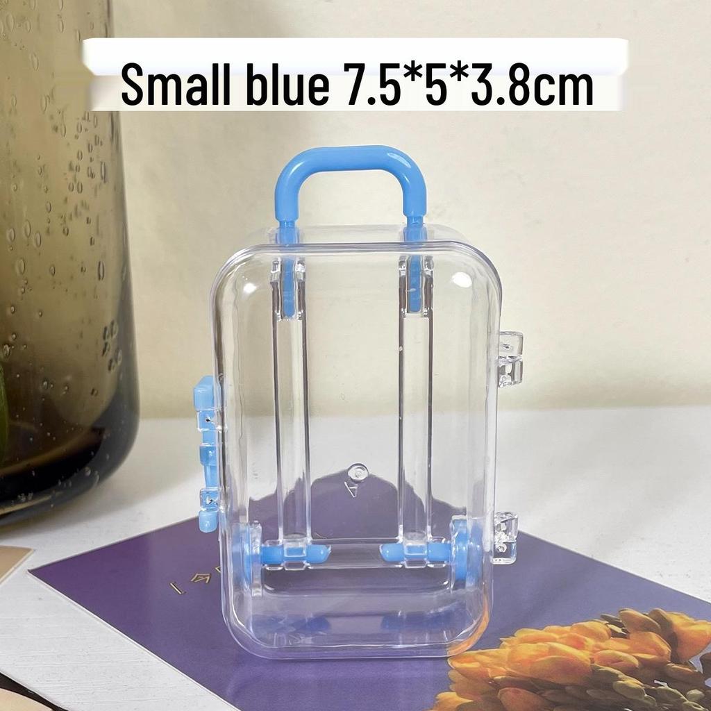 Transparent Hair Accessories and Jewelry Organizer Trolley Case