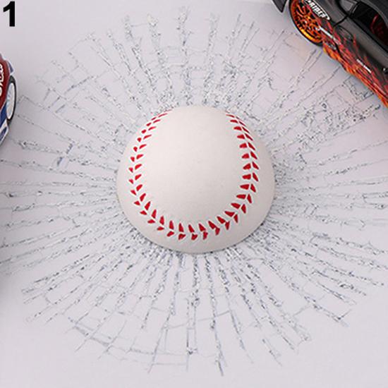 New Creative 3D Funny Tennis Baseball Glass Sticker Crazy DIY Car Auto Supplies KTY