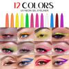 12 флуоресцентных ярких цветов, подводка для глаз, набор гелевых карандашей ярких цветов, сексуальная подводка для глаз, краска для тела, ручка