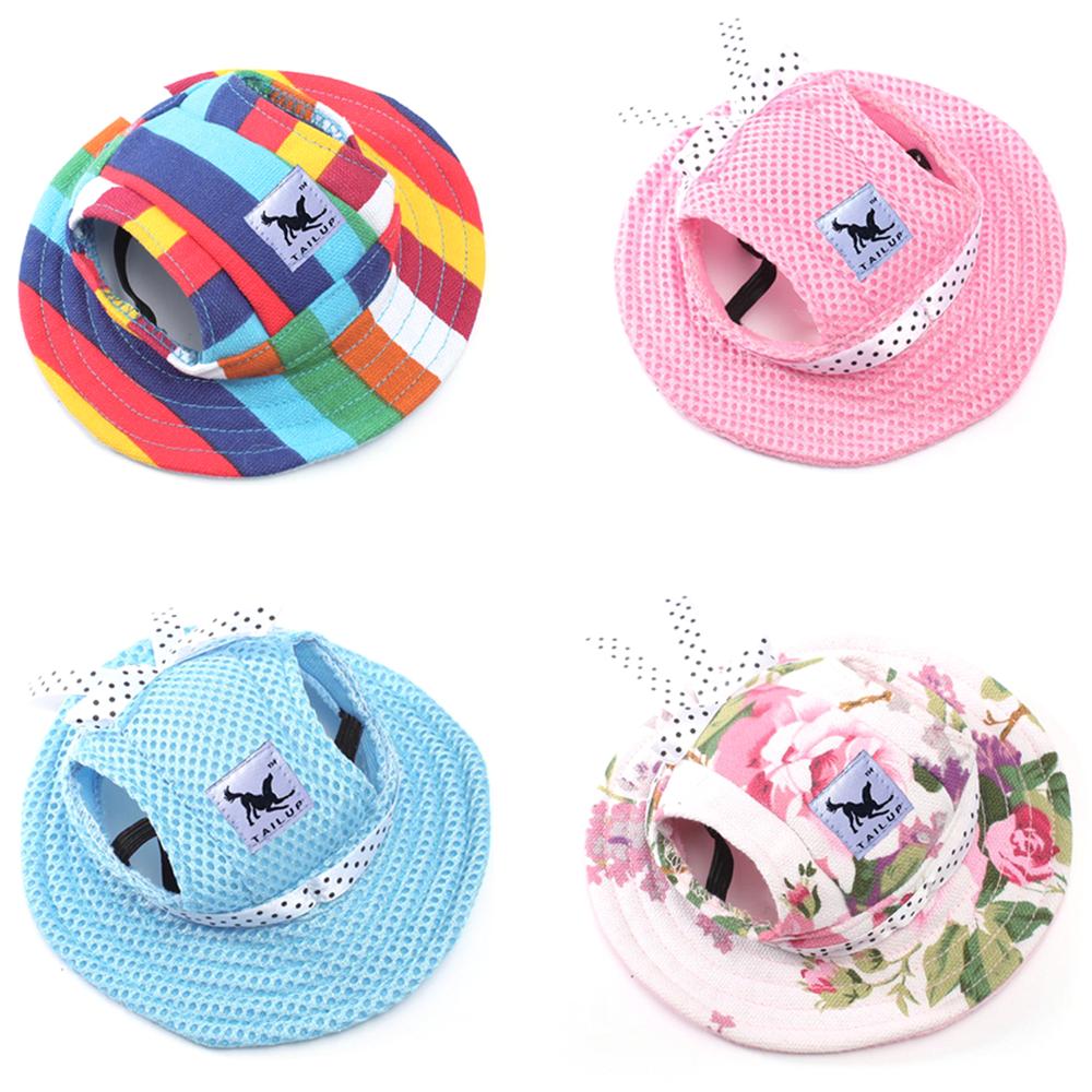 Beach Pet Product Ornaments Dog Cap Puppy Outdoor Visor Hat Pet Canvas Cap