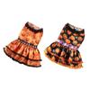 Creative Pet Halloween Dress Cute Dog Pumpkin Lace Skirt Halloween Party Supplies
