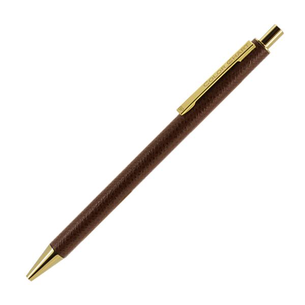 Color Chart Leather Wrapped Ballpoint Pen