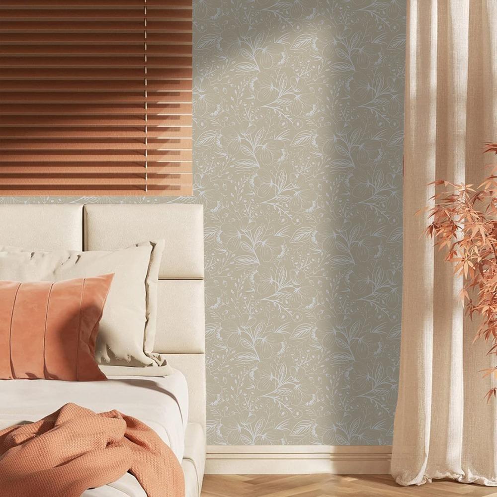 1 рулон самоклеящихся обоев, съемные обои с листьями в стиле бохо, водонепроницаемые настенные наклейки для обустройства дома, строительный материал