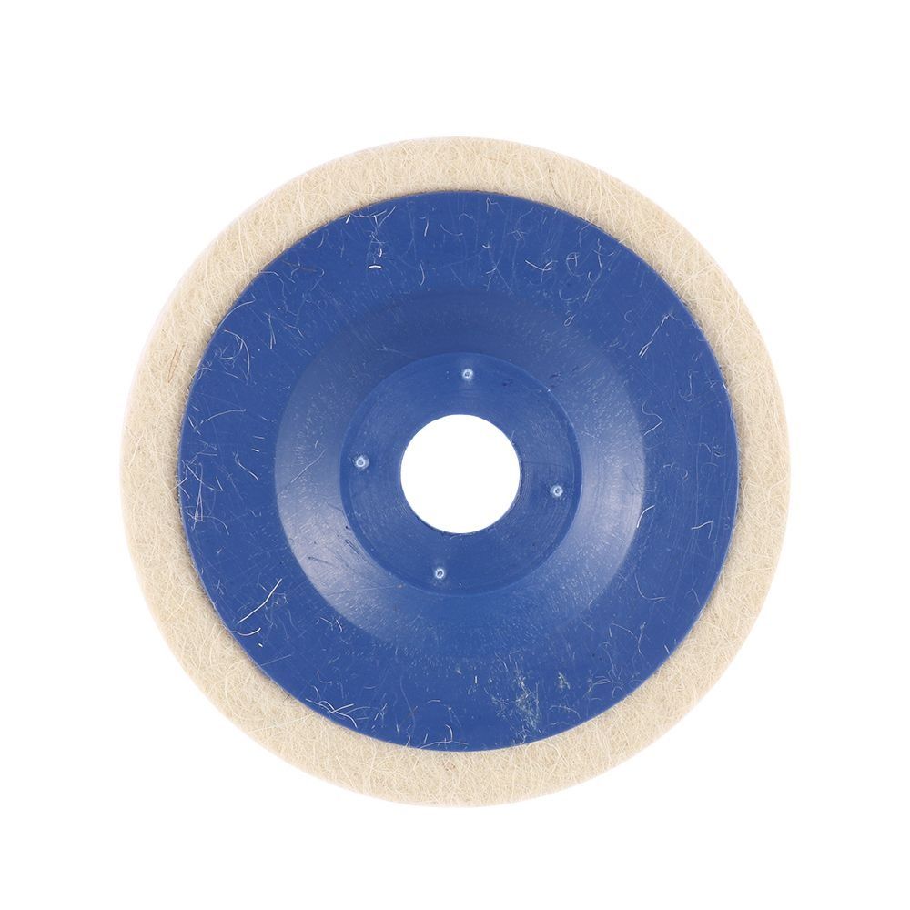 10pcs 4inch Round Wool Wheel Wool Polishing Pads Car Polish Wool Buffing Pad  for Glass Ceramics