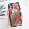 Матовый чехол с цветами для Samsung A05 Funda Galaxy A55 5G A54 A53 A52 A35 A34 A33 A14 A13 A12 A22 A23 A32 A51 A72 A73 M31 Твердый чехол