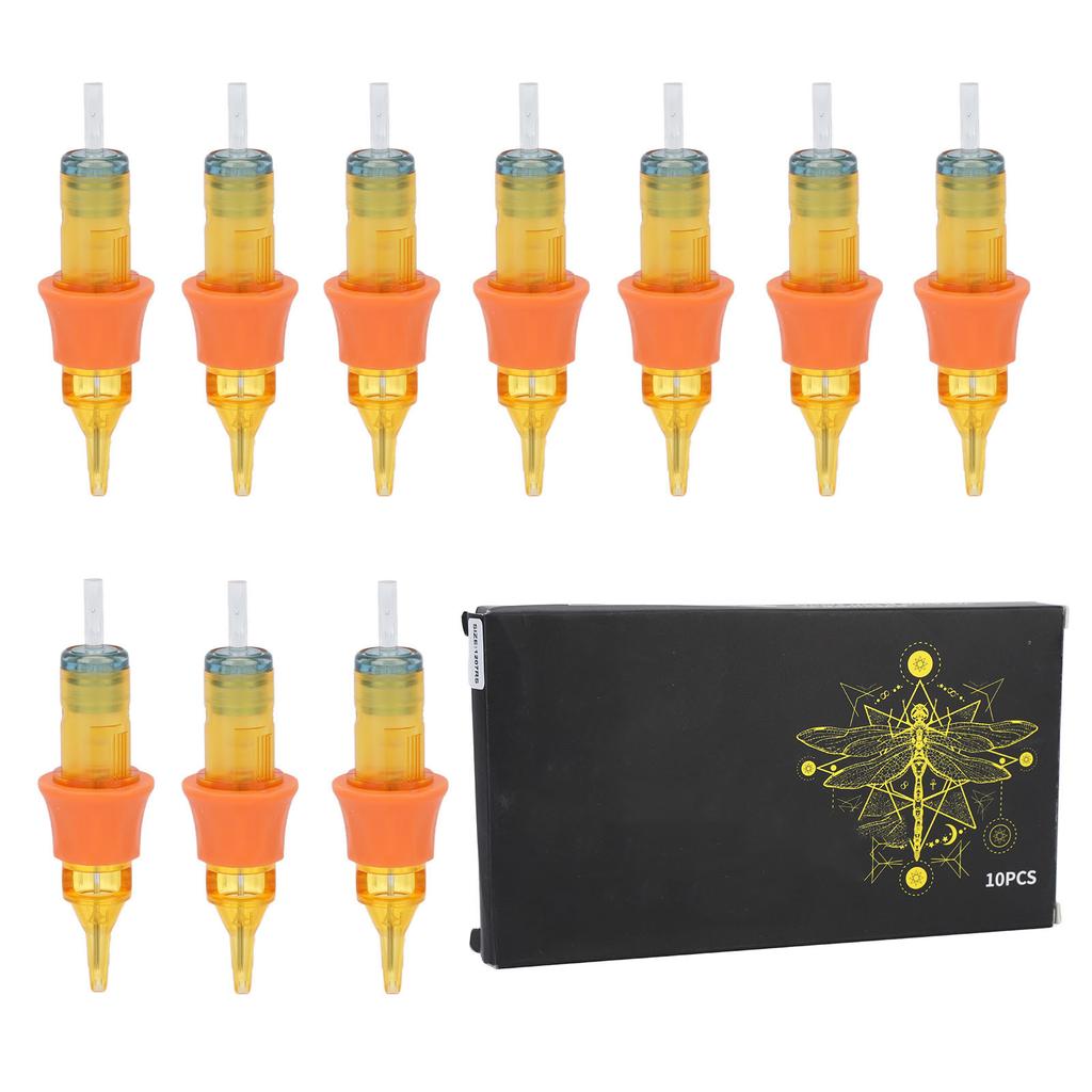 10 шт., игла для тату-картриджа, одноразовая быстрая окраска, гигиеническая ручка для татуировки, иглы для машины