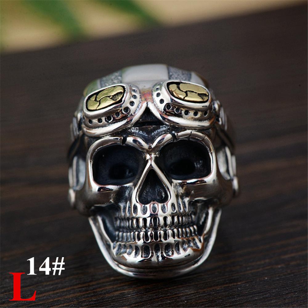 Прохладные украшения на палец Индийский рок Байкер Хип-хоп Готические винтажные кольца Череп Панк