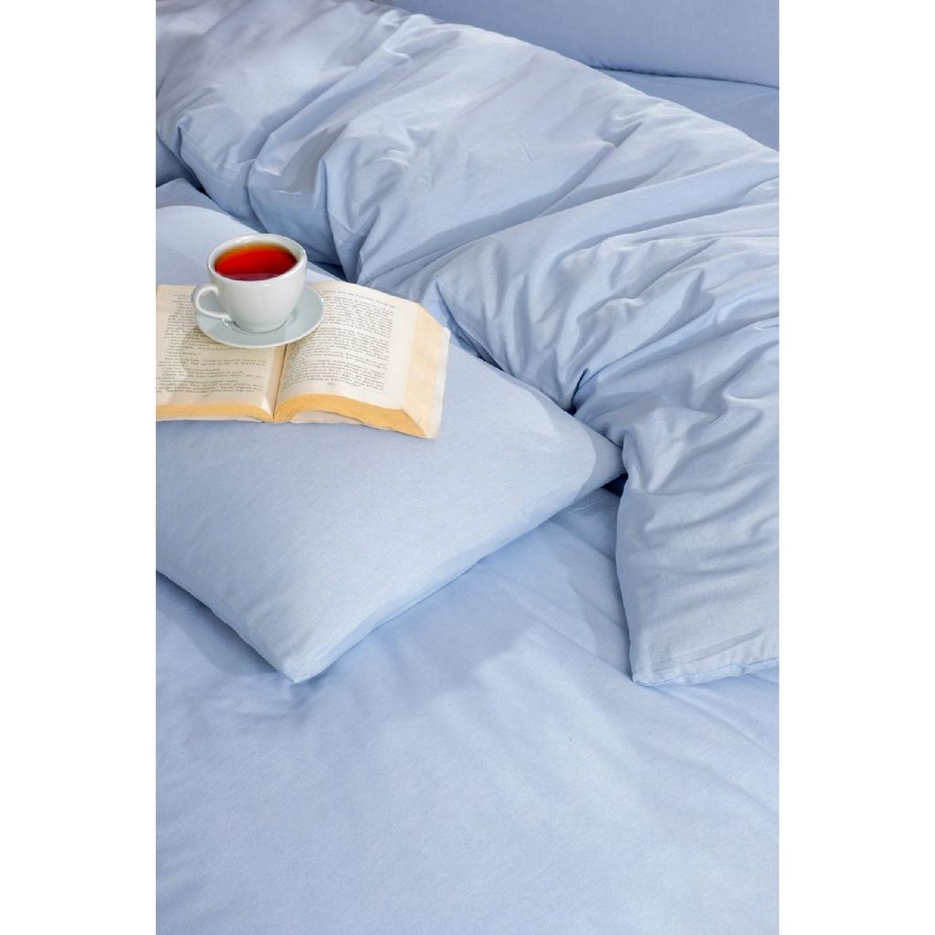 White Square Anthracite Single Duvet Cover Set With Rubber Sheet And 1 Pillow Case