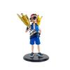 Pet  Champion Ash Figurine Decoration, Gold Cup Ash Cup Pikachu Anime Figurine Model