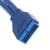 Кабель-адаптер 2 порта USB 3.0 Type A (папа) на 20-контактный разъем (папа)