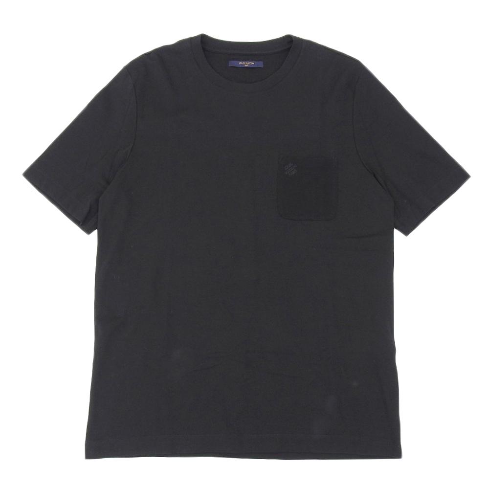 Louis Vuitton Excellent Condition Damier Pocket T-shirt, Men's, Black, XXL, H6Y45W, Made In 2020 Tops XXL blackUsed