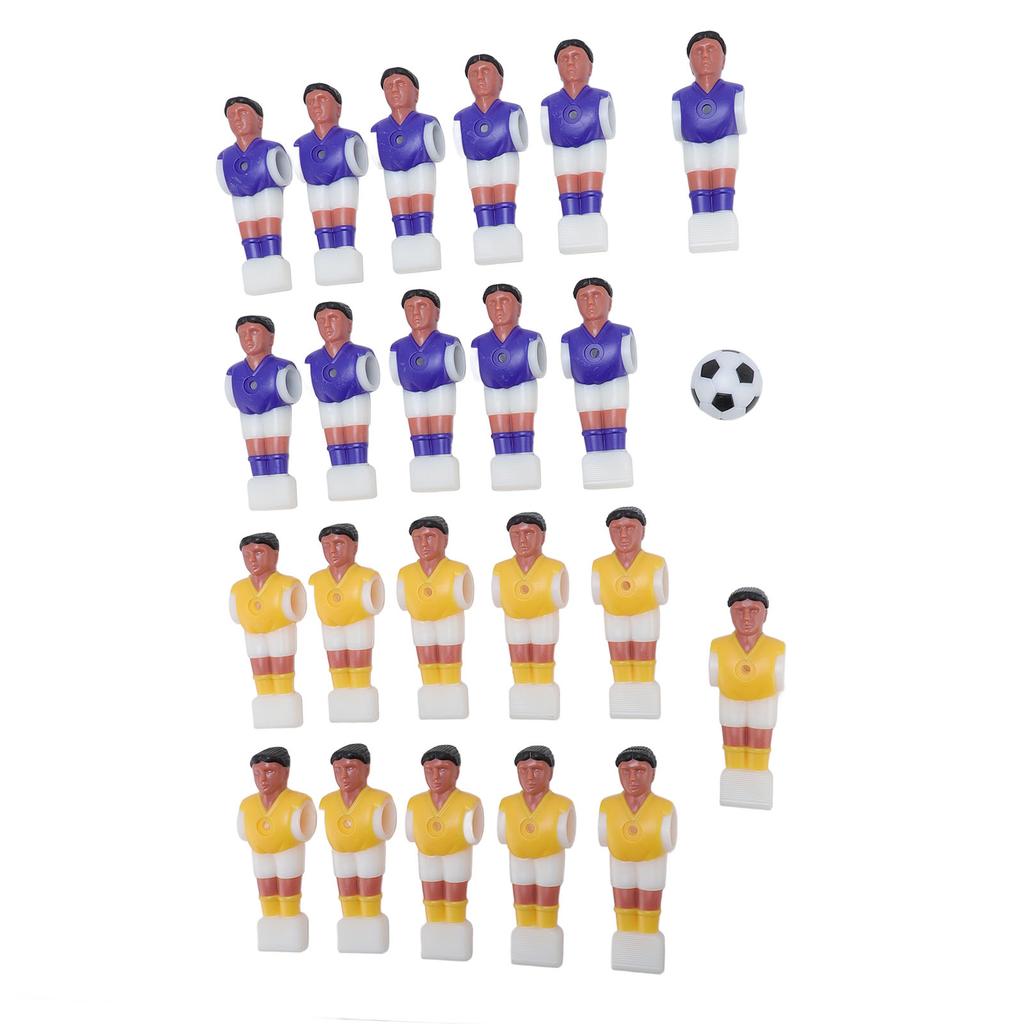 Настольный футбол Футбольные фигурки Запасные части для игроков 11 фиолетовых 11 желтых игроков для настольного футбола Черный Белый