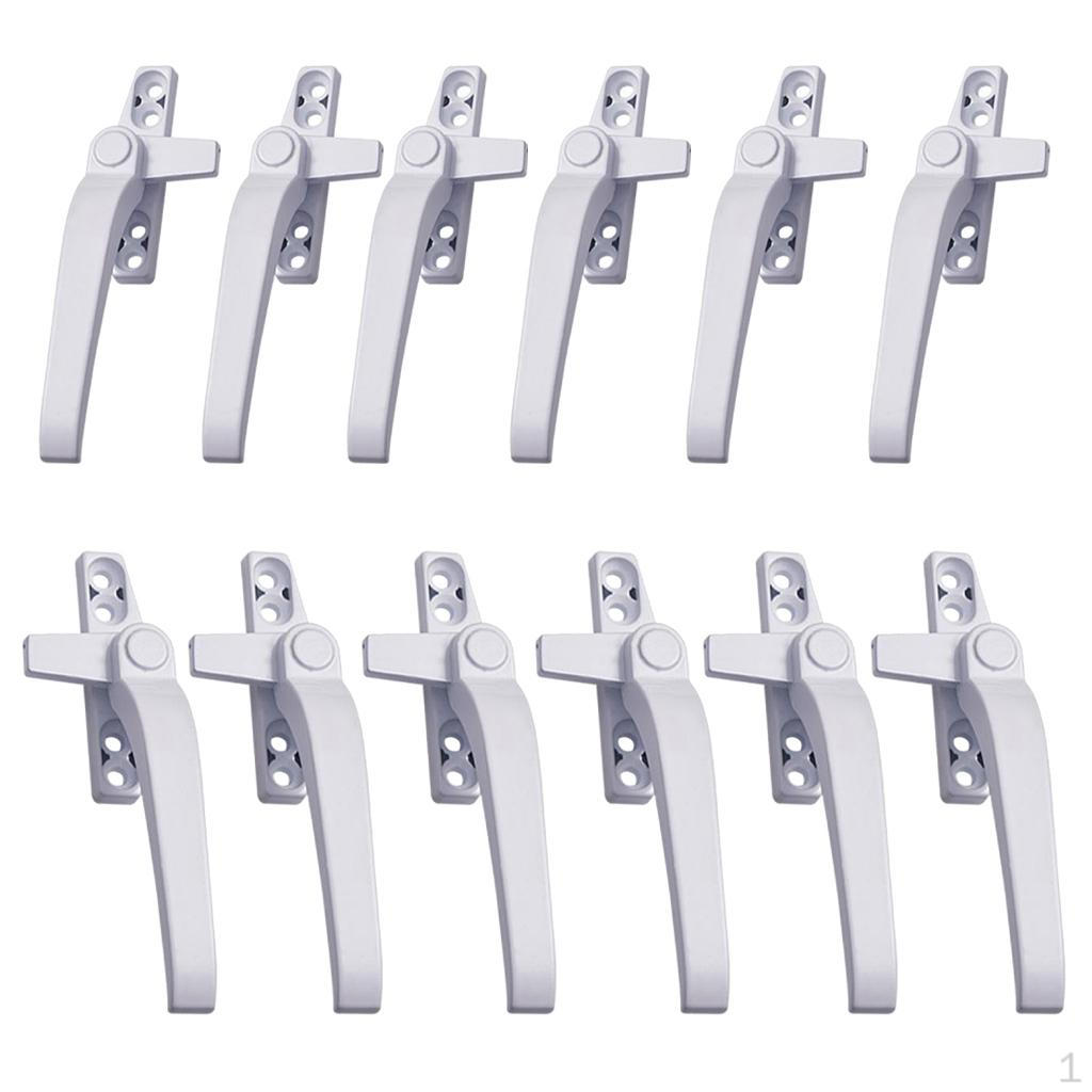 12 Pieces Window Handles Casement Locking Handle Door Left Right Hand