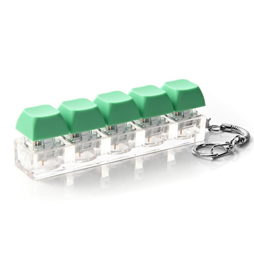Key Button Decompression Toys 5 Keys Keyboard Fidget Keychain Relaxing Keycaps Keychain Toys  Adult