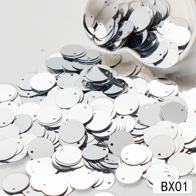 30mm Clear Flat Round Sequins Bulk Pack for Handmade Craft Projects Wedding Sewing Decoration