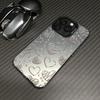 Серебристый чехол для телефона Xiaomi Redmi Note 14 13 12 11 10 Pro Plus 4G 5G 12S 11S Redmi 14C 13 12 с рисунком Сердце и Бабочка, IMD