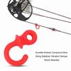 4Pcs Rubber Bow String Stabilizer Red Silencer Accessories Bowstring Shock Absorber  Bowstring