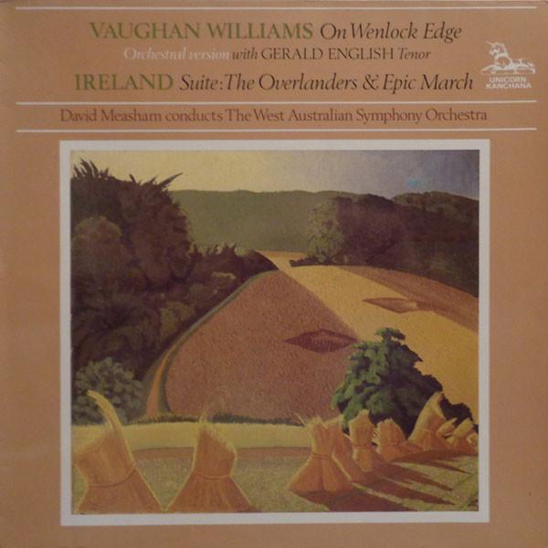 LP Record DAVID MEASHAM WEST AUSTRALIAN SYMP Vaughan Williams On Wenlock Edge KP8001 UNICORN KANCHA 1980 Netherland Classical Used