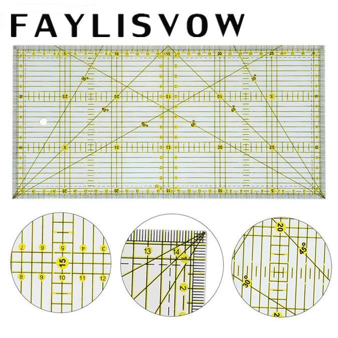 Швейные инструменты Линейка для пэчворка 15*30 см Прозрачная прямоугольная акриловая линейка для пэчворка