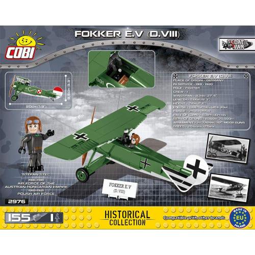 Cobi Historical Collection #2976 Military Block Great War German Fokker D.VIII Fokker E.V (D.III) [COBI Official Japan Distributor]