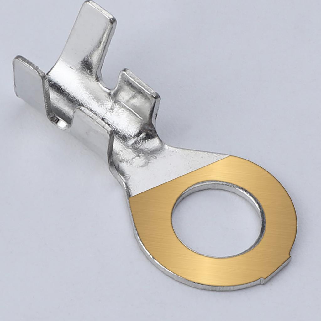 Многоцелевой набор из 100 утолщенных прочных латунных круглых проволочных клемм-соединителей для надежных электрических соединений